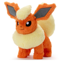 Officiële Pokemon knuffel Flareon KutaKutaTatta 23cm Takara tomy (Small )